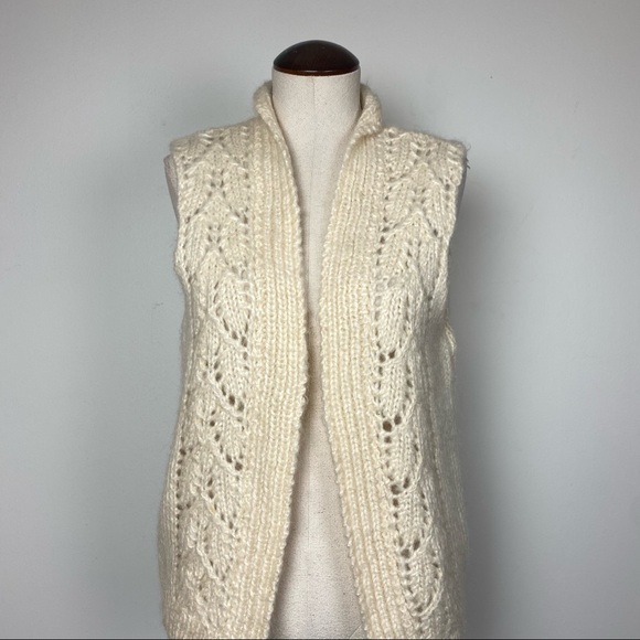 Vintage Handknit Sweater Vest - Picture 1 of 8